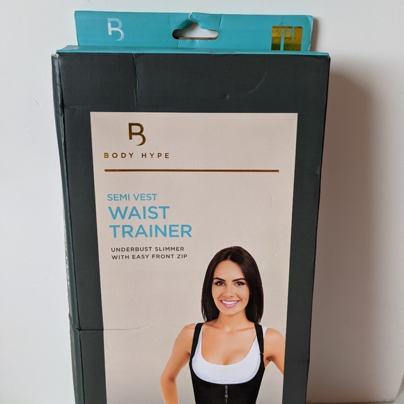 Body Hype Intimates Sleepwear Body Hype Black Semi Vest Waist Trainer Size Large Poshmark